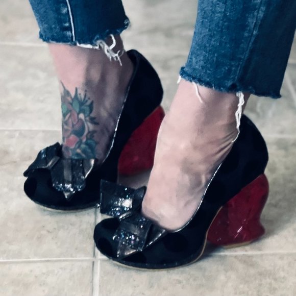 Irregular Choice Shoes - Irregular Choice Strawberry Fudge Heart Heels (Both Heels Light!)